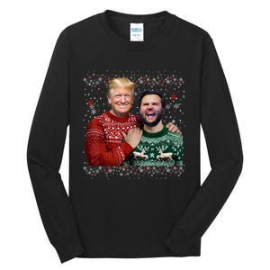 Trump Vance Brothers Funny Ugly Christmas Xmas Sweater Trump Tall Long Sleeve T-Shirt