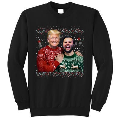 Trump Vance Brothers Funny Ugly Christmas Xmas Sweater Trump Tall Sweatshirt