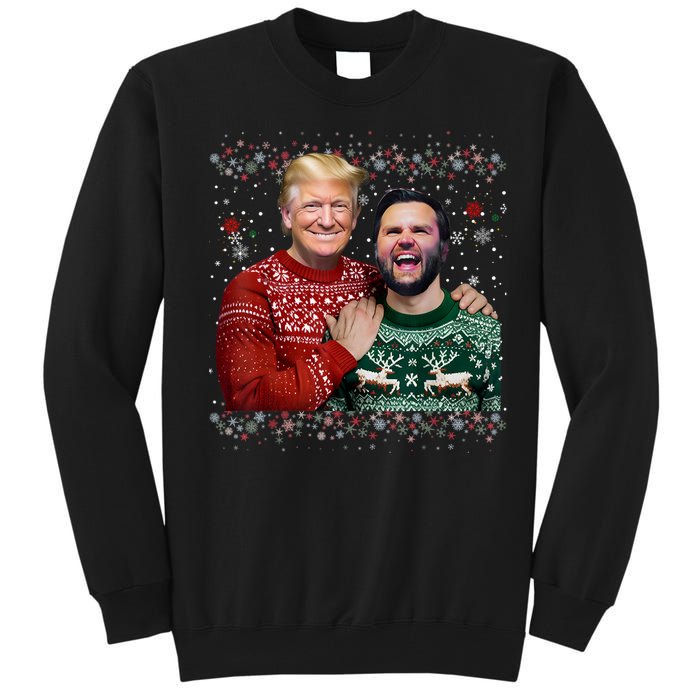 Trump Vance Brothers Funny Ugly Christmas Xmas Sweater Trump Tall Sweatshirt