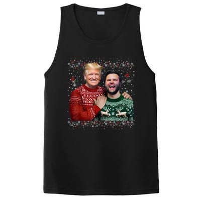 Trump Vance Brothers Funny Ugly Christmas Xmas Sweater Trump PosiCharge Competitor Tank