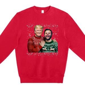 Trump Vance Brothers Funny Ugly Christmas Xmas Sweater Trump Premium Crewneck Sweatshirt