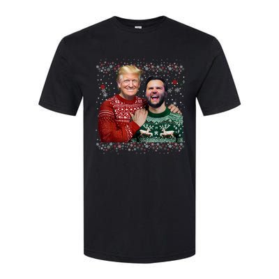 Trump Vance Brothers Funny Ugly Christmas Xmas Sweater Trump Softstyle CVC T-Shirt