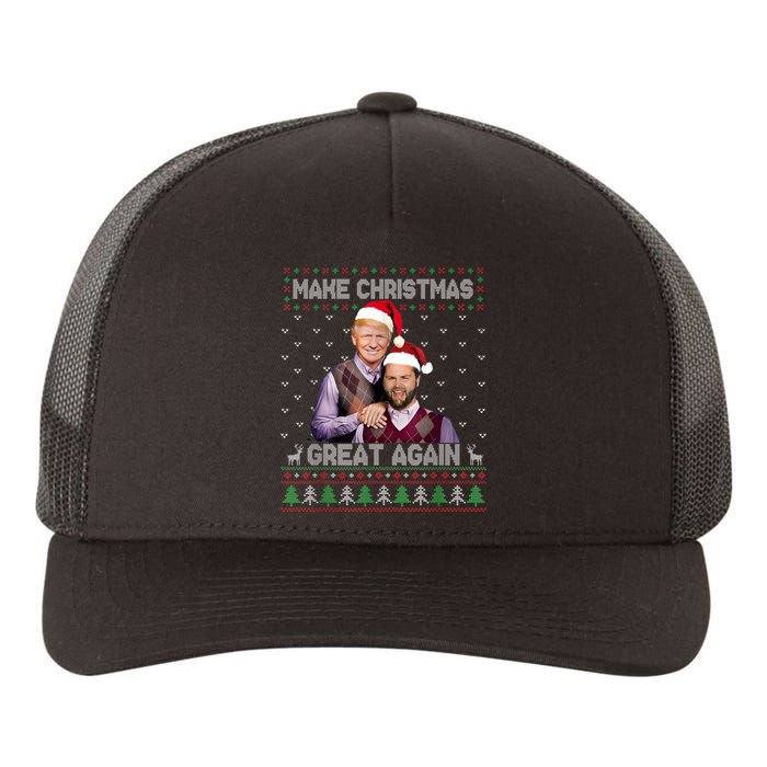 Trump Vance Brothers Make Christmas Great Again Santa Yupoong Adult 5-Panel Trucker Hat