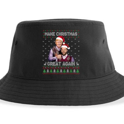 Trump Vance Brothers Make Christmas Great Again Santa Sustainable Bucket Hat