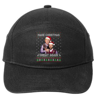 Trump Vance Brothers Make Christmas Great Again Santa 7-Panel Snapback Hat