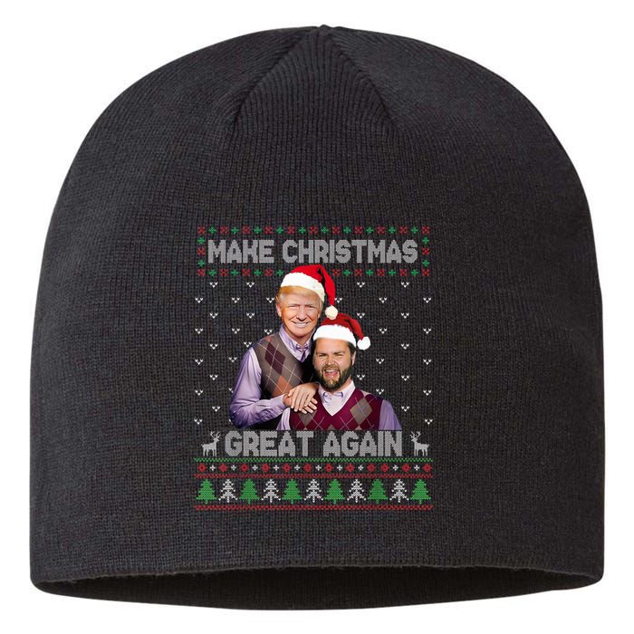 Trump Vance Brothers Make Christmas Great Again Santa Sustainable Beanie