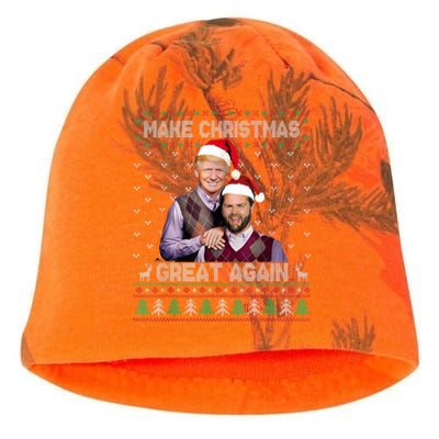 Trump Vance Brothers Make Christmas Great Again Santa Kati - Camo Knit Beanie