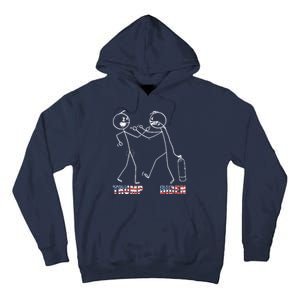 Trump Vs Biden Funny Debate Stickfigure Tall Hoodie