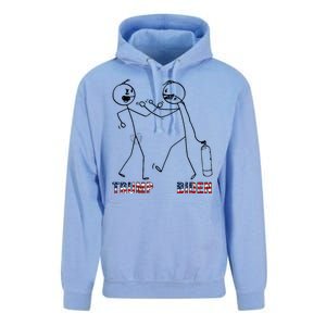 Trump Vs Biden Funny Debate Stickfigure Unisex Surf Hoodie