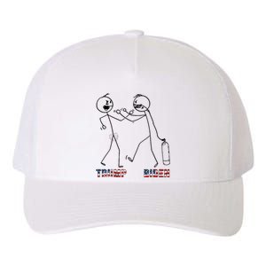 Trump Vs Biden Funny Debate Stickfigure Yupoong Adult 5-Panel Trucker Hat