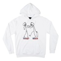 Trump Vs Biden Funny Debate Stickfigure Hoodie