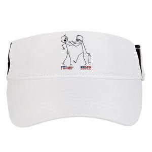 Trump Vs Biden Funny Debate Stickfigure Adult Drive Performance Visor