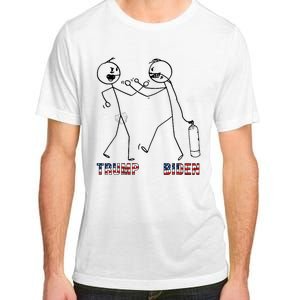 Trump Vs Biden Funny Debate Stickfigure Adult ChromaSoft Performance T-Shirt