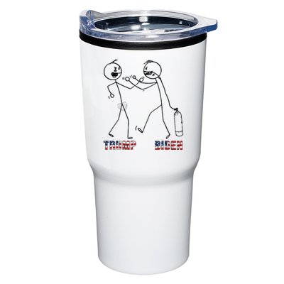 Trump Vs Biden Funny Debate Stickfigure Tumbler