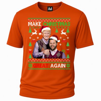 Trump Vance Brothers Funny Make Christmas Great Again Gift Cooling Performance Crew T-Shirt