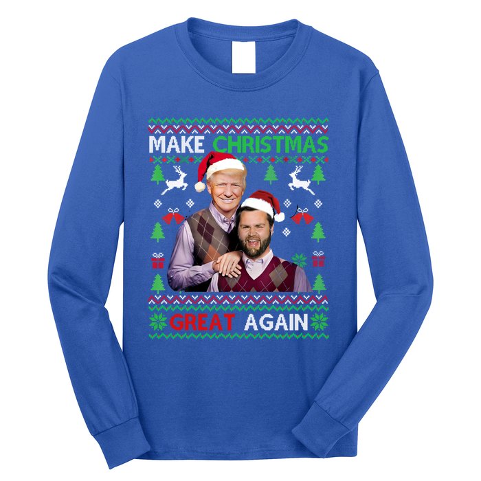 Trump Vance Brothers Funny Make Christmas Great Again Gift Long Sleeve Shirt