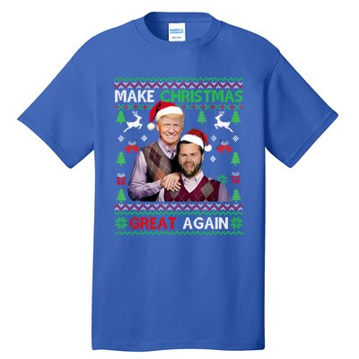 Trump Vance Brothers Funny Make Christmas Great Again Gift Tall T-Shirt