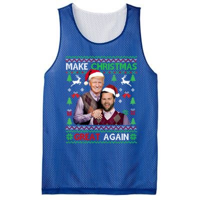 Trump Vance Brothers Funny Make Christmas Great Again Gift Mesh Reversible Basketball Jersey Tank