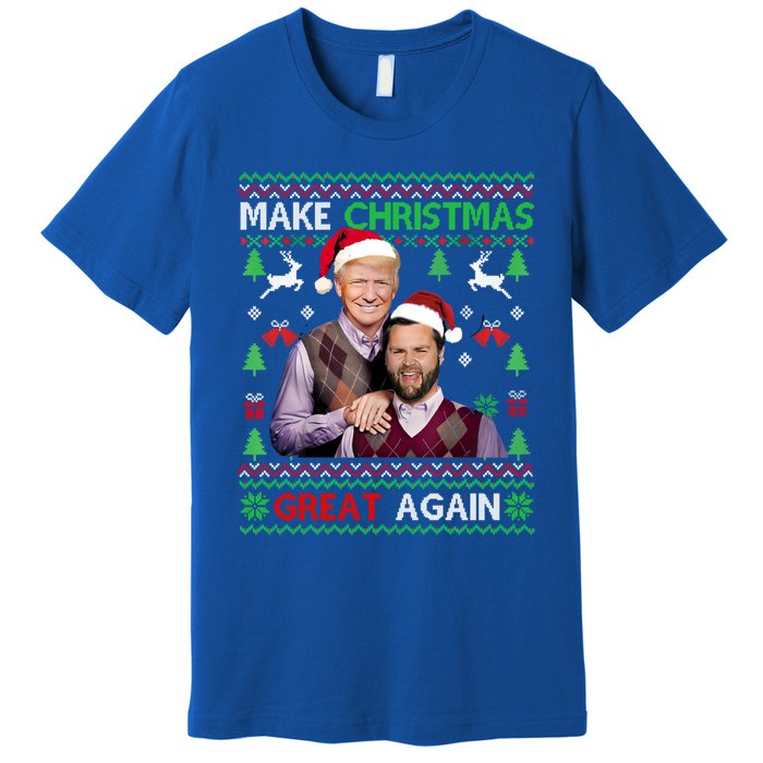 Trump Vance Brothers Funny Make Christmas Great Again Gift Premium T-Shirt