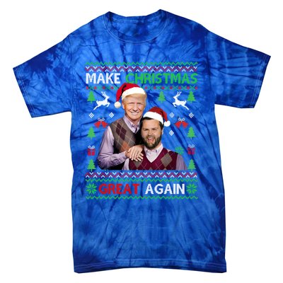 Trump Vance Brothers Funny Make Christmas Great Again Gift Tie-Dye T-Shirt