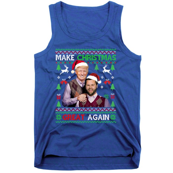 Trump Vance Brothers Funny Make Christmas Great Again Gift Tank Top