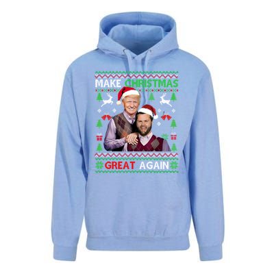 Trump Vance Brothers Funny Make Christmas Great Again Gift Unisex Surf Hoodie