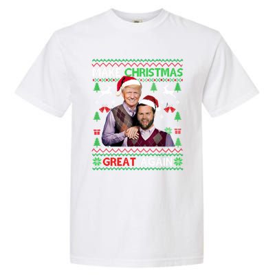 Trump Vance Brothers Funny Make Christmas Great Again Gift Garment-Dyed Heavyweight T-Shirt