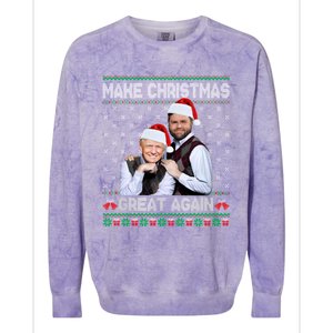 Trump Vance Brothers Make Christmas Great Again Ugly Gift Colorblast Crewneck Sweatshirt