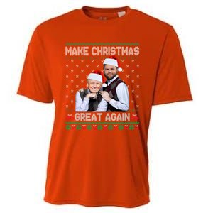 Trump Vance Brothers Make Christmas Great Again Ugly Gift Cooling Performance Crew T-Shirt