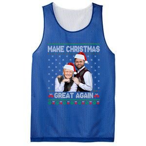 Trump Vance Brothers Make Christmas Great Again Ugly Gift Mesh Reversible Basketball Jersey Tank