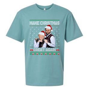 Trump Vance Brothers Make Christmas Great Again Ugly Gift Sueded Cloud Jersey T-Shirt