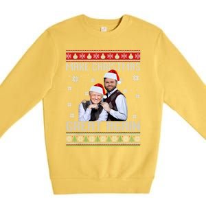 Trump Vance Brothers Make Christmas Great Again Ugly Gift Premium Crewneck Sweatshirt