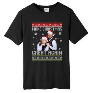 Trump Vance Brothers Make Christmas Great Again Ugly Gift Tall Fusion ChromaSoft Performance T-Shirt