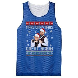 Trump Vance Brothers Make Christmas Great Again Ugly Gift Mesh Reversible Basketball Jersey Tank