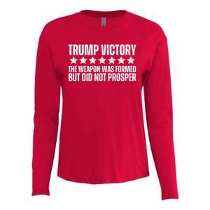 Trump Victory Christian Weapon Formed But Did Not Prosper Womens Cotton Relaxed Long Sleeve T-Shirt