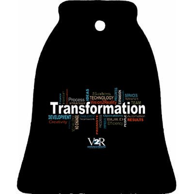 Transformation V2r Consulting Ceramic Bell Ornament