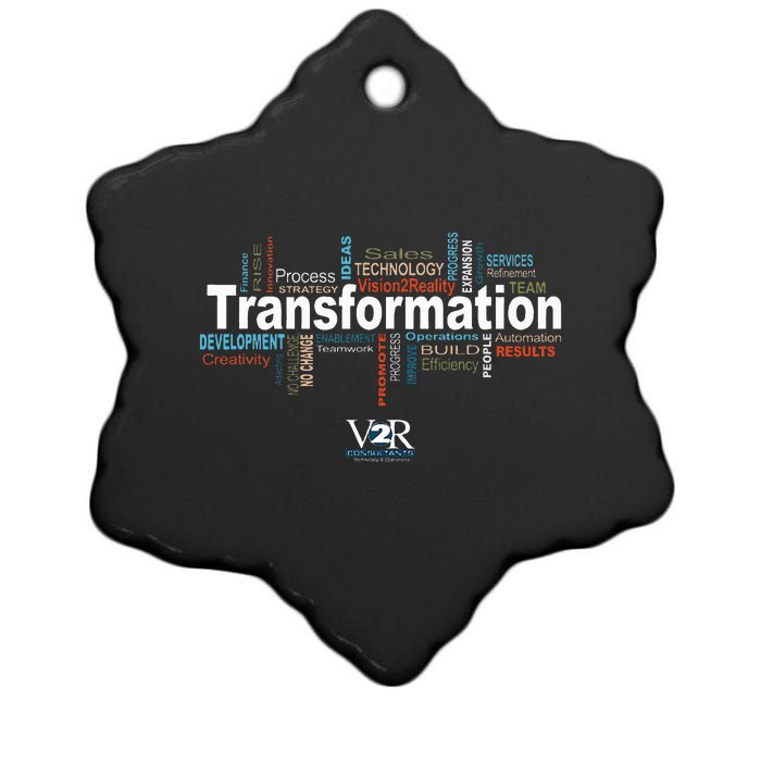 Transformation V2r Consulting Ceramic Star Ornament