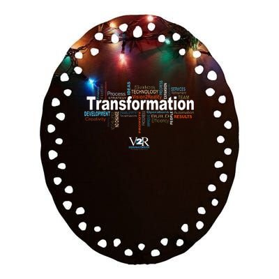 Transformation V2r Consulting Ceramic Oval Ornament