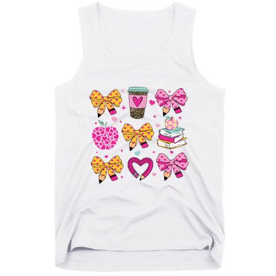 Teacher Valentine Coquette Valentine Teacher Tank Top
