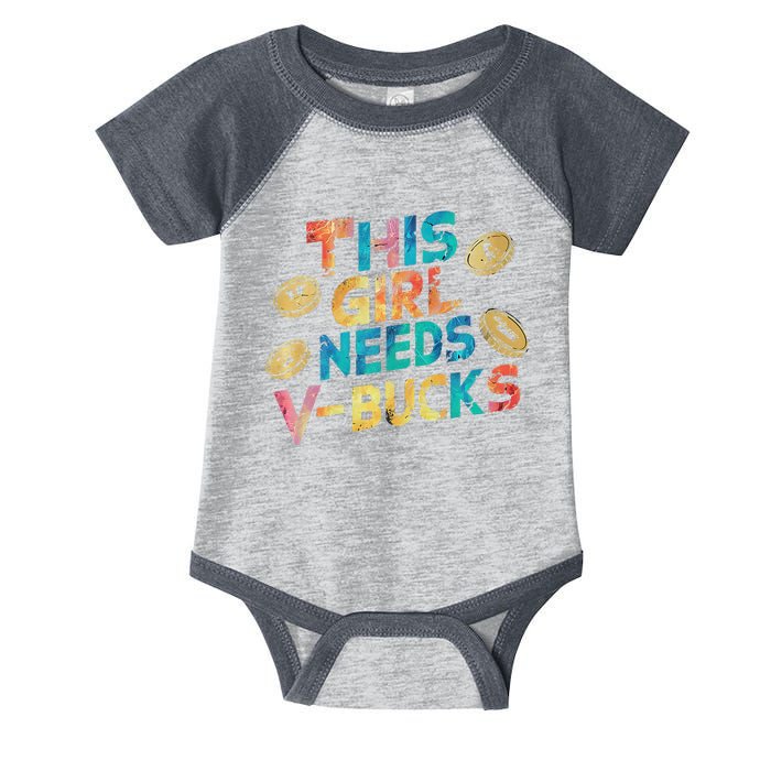 Thisneeds Vbucks Cool Gaming Graphic Design Premium Infant Baby Jersey Bodysuit