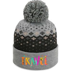 Travel Vacation Cute Gift The Baniff Cuffed Pom Beanie