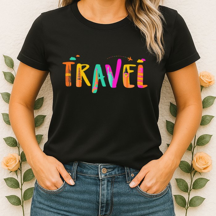 Travel Vacation Cute Gift Womens T-Shirt
