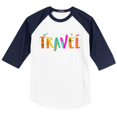 Travel Vacation Cute Gift Baseball Sleeve Shirt