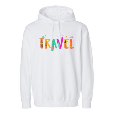 Travel Vacation Cute Gift Garment-Dyed Fleece Hoodie