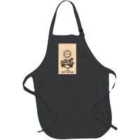 The Vegan Cute Tarot Card Full-Length Apron With Pockets