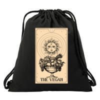 The Vegan Cute Tarot Card Drawstring Bag