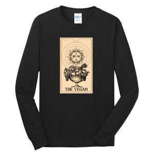 The Vegan Cute Tarot Card Tall Long Sleeve T-Shirt