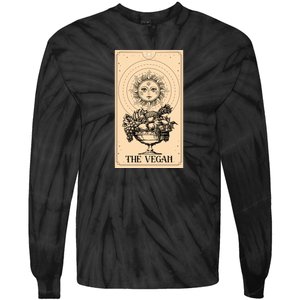 The Vegan Cute Tarot Card Tie-Dye Long Sleeve Shirt