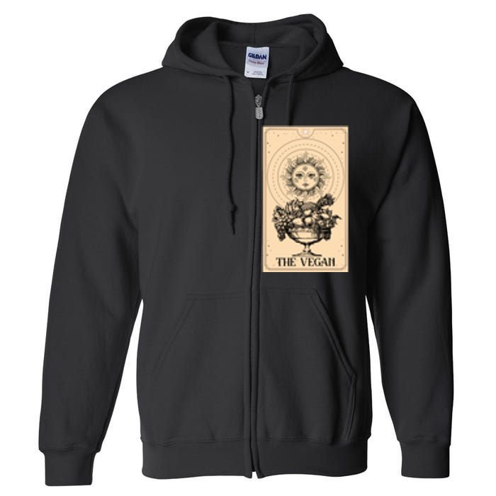 The Vegan Cute Tarot Card Full Zip Hoodie