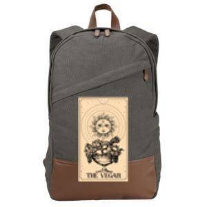 The Vegan Cute Tarot Card Cotton Canvas Backpack